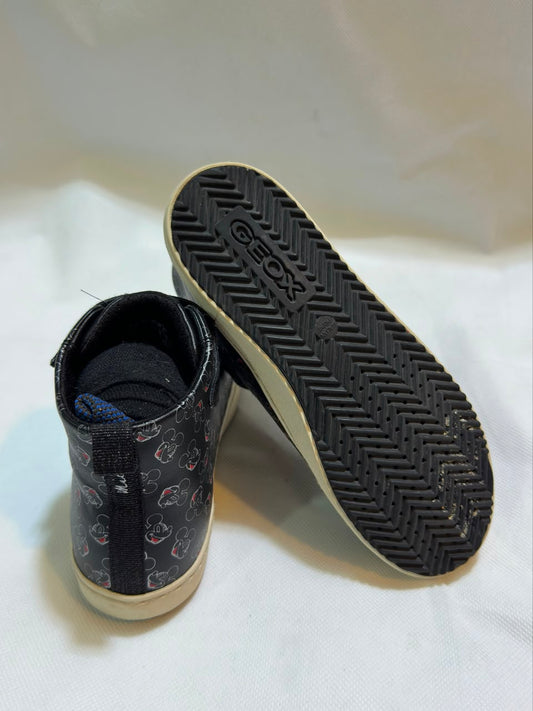 Preloved Geox x Disney 100 Mickey Mouse Black High-Top Sneakers