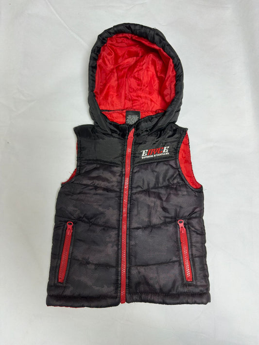 Preloved Kids Enyce Black Camo Sleeveless Hooded Puffer Vest