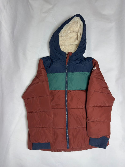 Preloved Kids Colorblock Sherpa-Lined Puffer Jacket