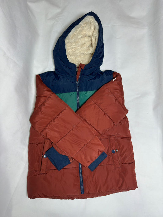 Preloved Kids Colorblock Sherpa-Lined Puffer Jacket