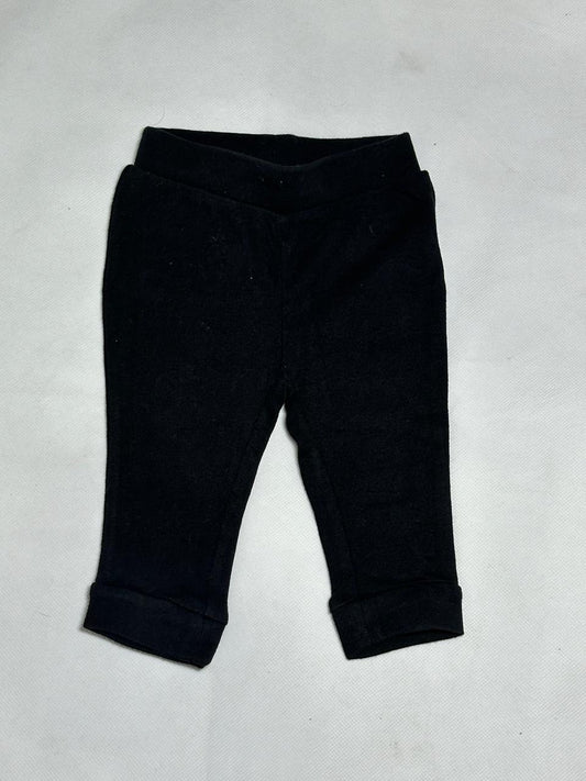 Preloved Old Navy Baby Solid Black Ribbed Knit Leggings
