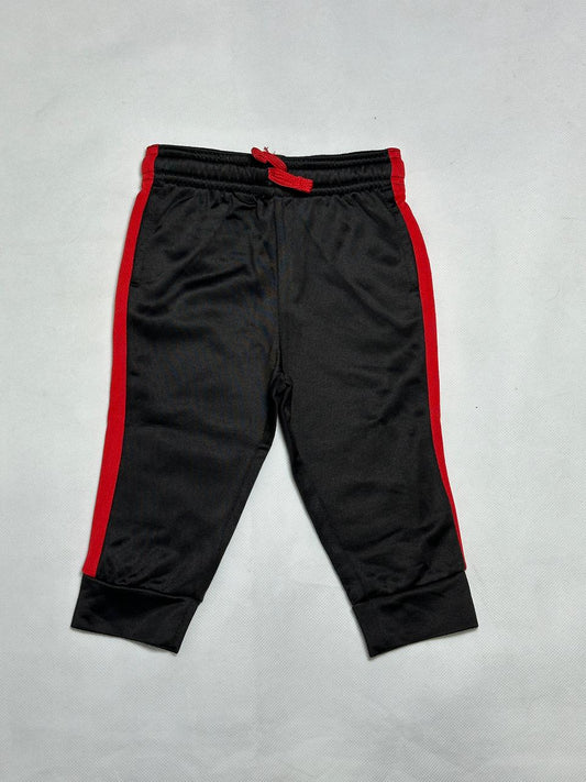 Preloved Jumping Beans Active Black & Red Side-Stripe Track Pants