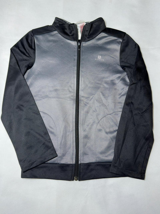 Preloved Kids Boys Black & Grey Domyos Athletic Full-Zip Track Jacket