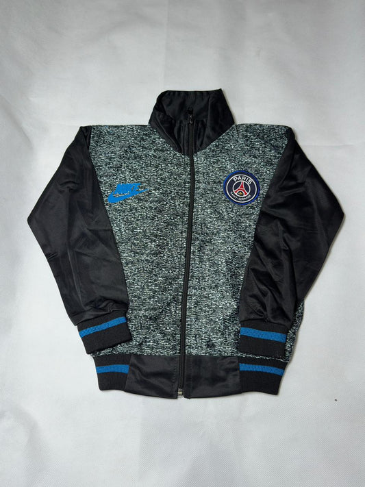 Preloved Kids Boys Black & Green PSG Nike Soccer Track Jacket